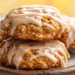 Iced Pumpkin Oatmeal Cookies