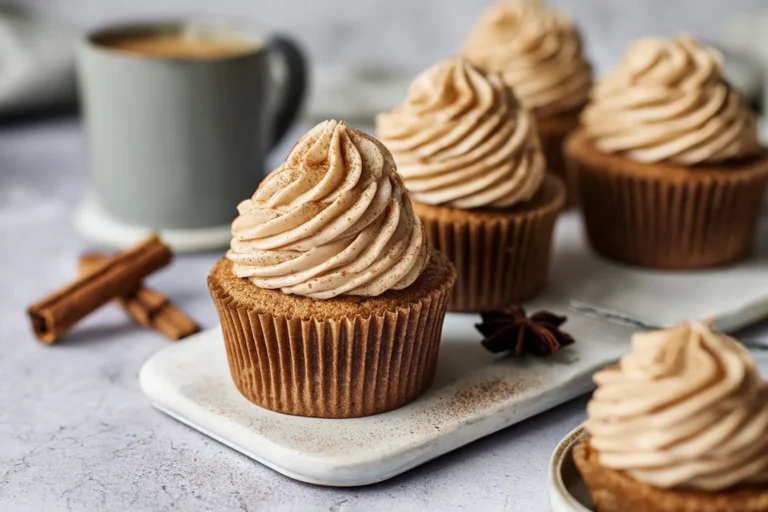 Brown Butter Dirty Chai Cupcakes