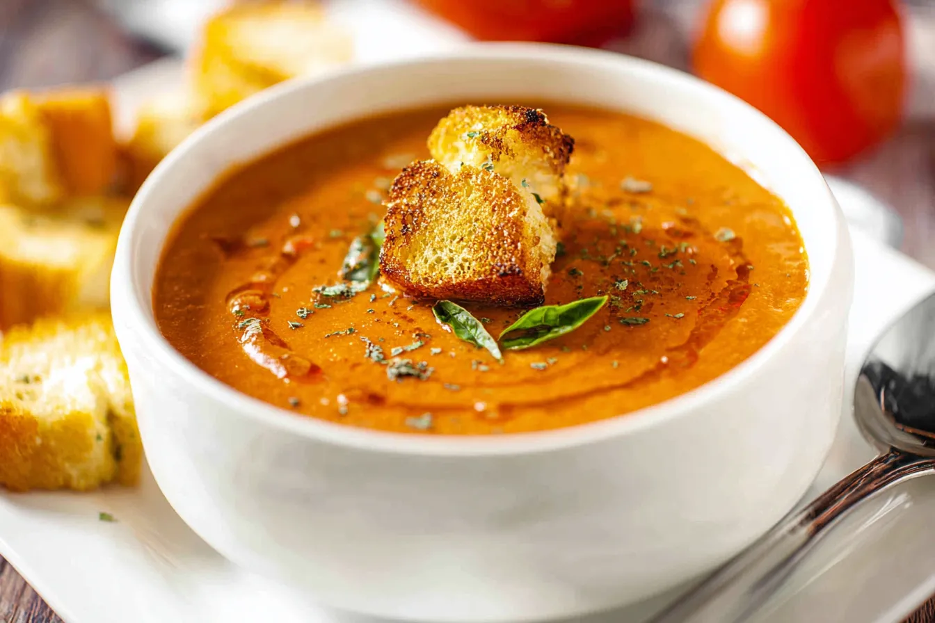 Creamy Roasted Tomato Basil Soup