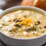 Crock Pot Cheeseburger Soup