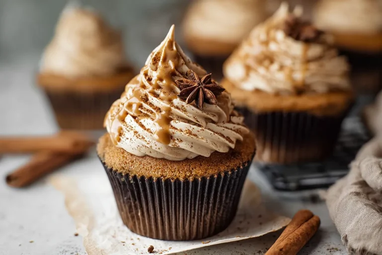 Decadent Brown Butter Dirty Chai Cupcakes
