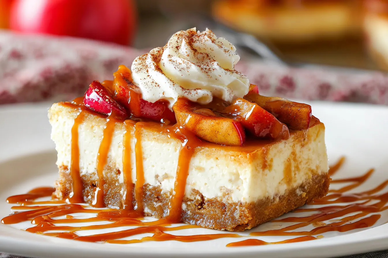 Easy Caramel Apple Cheesecake
