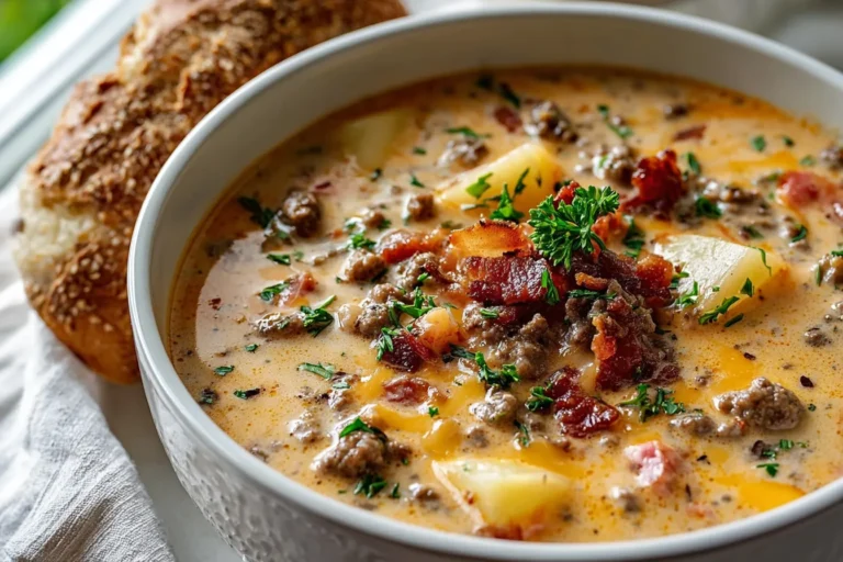 Easy Cheeseburger Soup