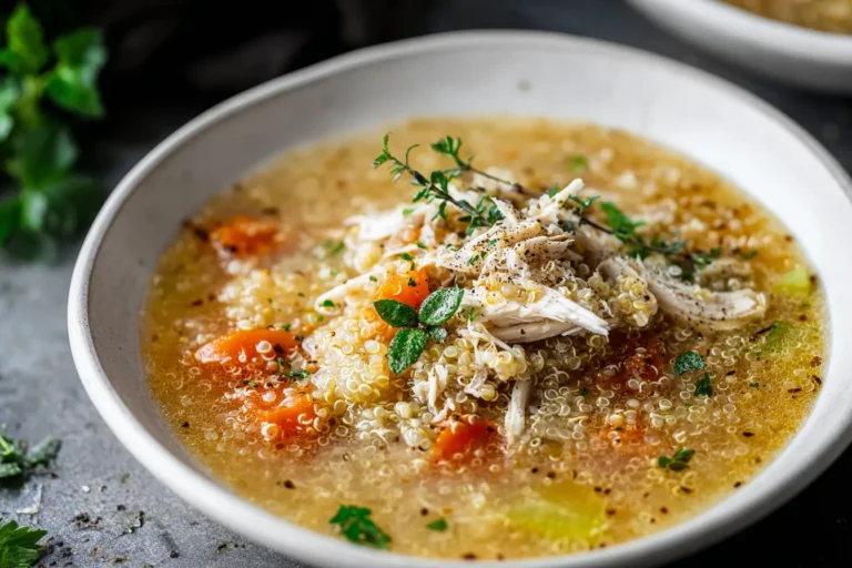 Easy Chicken Quinoa Soup Recipe