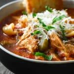 Easy Crockpot Chicken Parmesan Soup Recipe