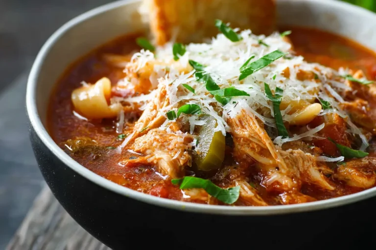 Easy Crockpot Chicken Parmesan Soup Recipe