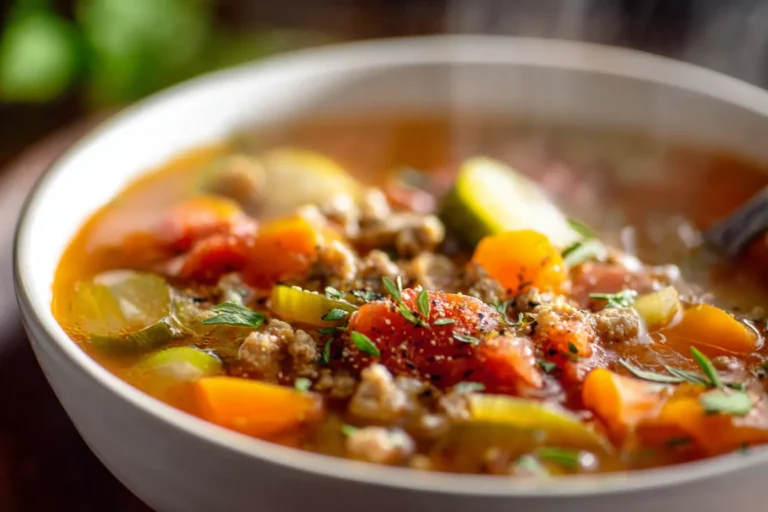Easy Ground Turkey Vegetable Soup Recipe