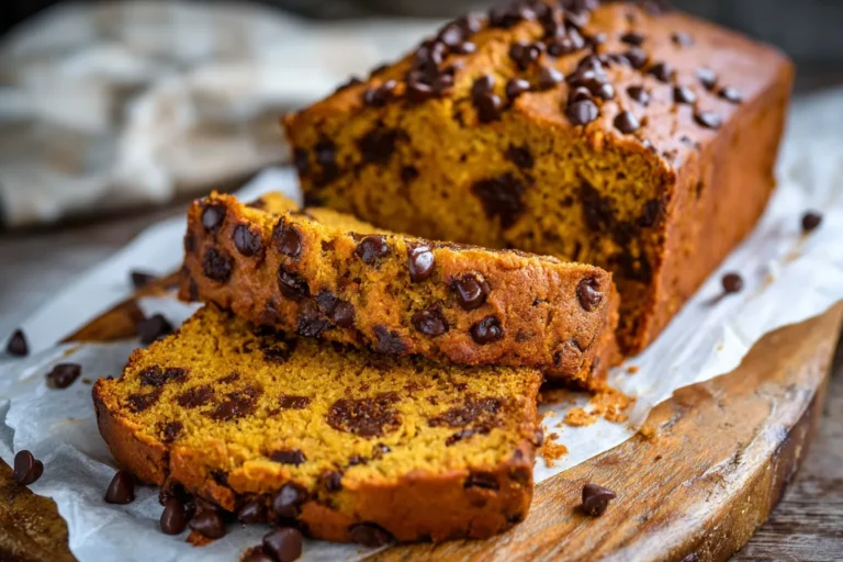 Easy Homemade Pumpkin Bread with Chocolate Chips