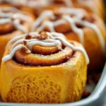 Easy Homemade Pumpkin Cinnamon Rolls with Cream Cheese Frosting