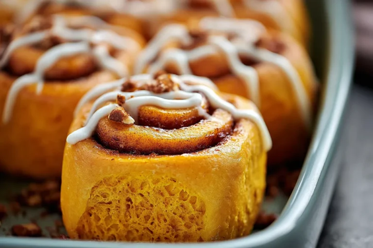 Easy Homemade Pumpkin Cinnamon Rolls with Cream Cheese Frosting