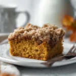 Easy Pumpkin Spice Coffee Cake with Crumb Topping