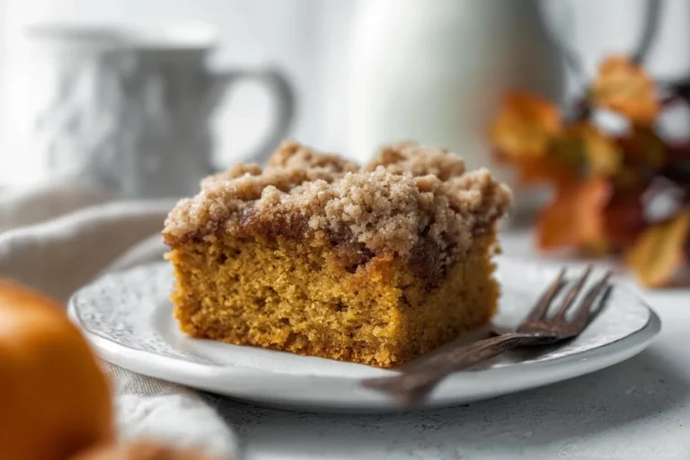 Easy Pumpkin Spice Coffee Cake with Crumb Topping