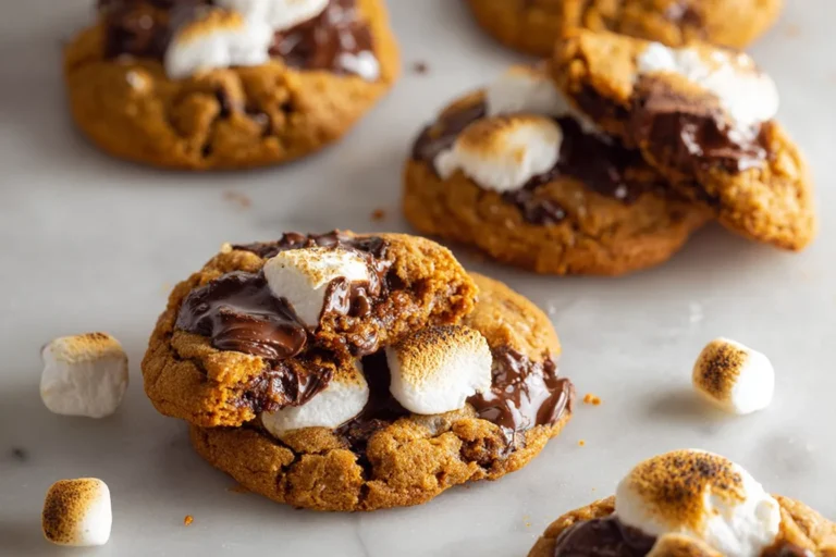 Easy Pumpkin Spice S’mores Cookies
