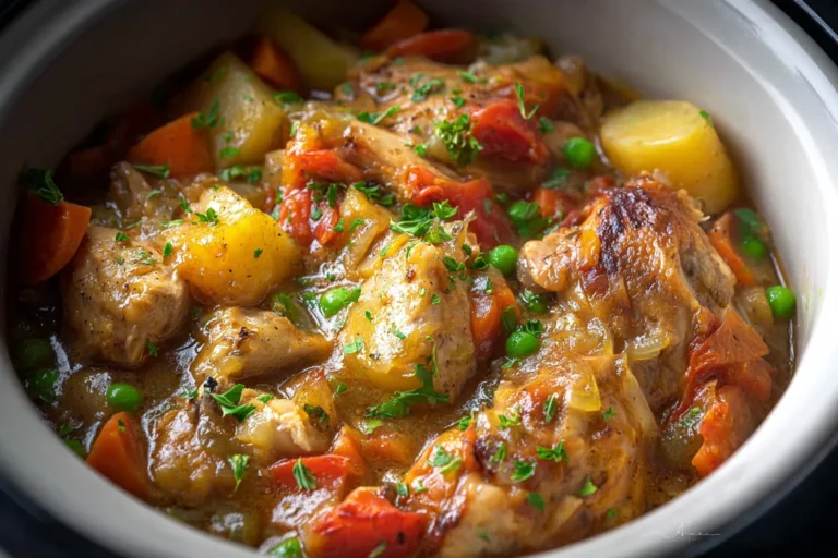 Easy Slow Cooker Chicken Stew Recipe