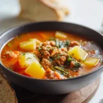 Easy Spicy Sausage and Potato Soup Recipe