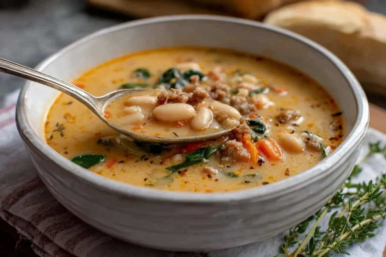 Easy Tuscan White Bean Soup Recipe