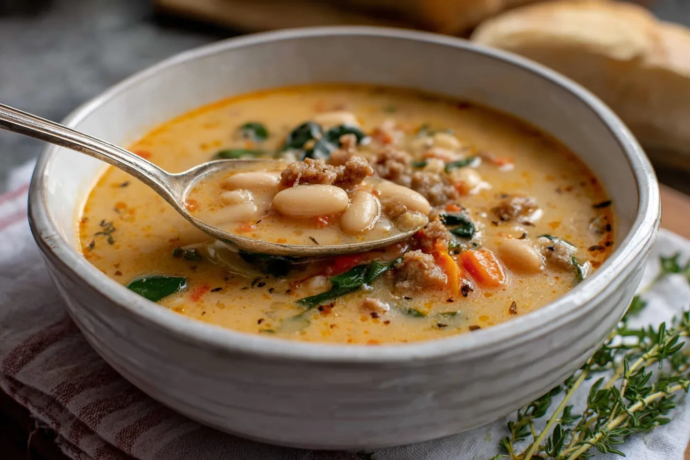Easy Tuscan White Bean Soup Recipe