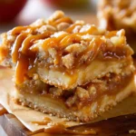Gooey Salted Caramel Apple Pie Bars