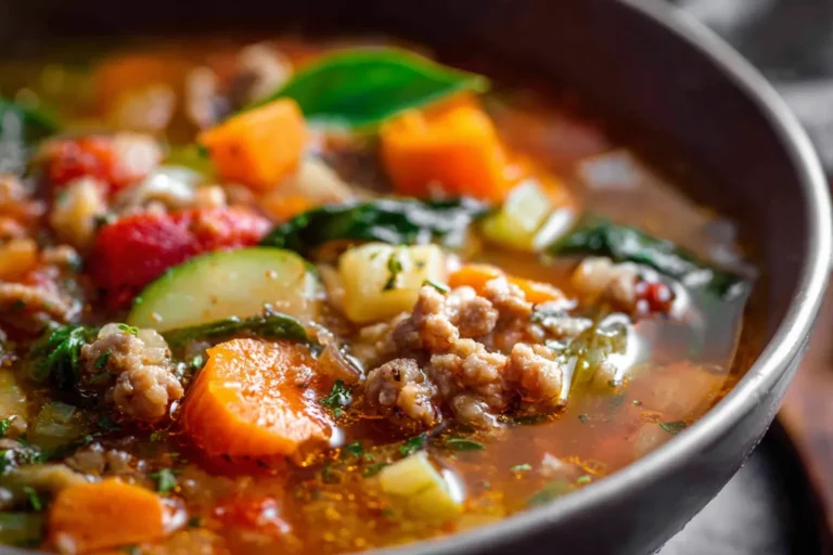 Ground Turkey Vegetable Soup