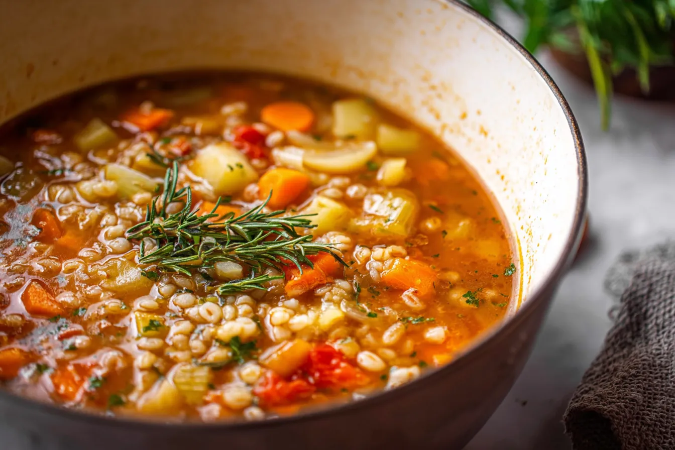 Hearty Vegetable Barley Soup Recipe