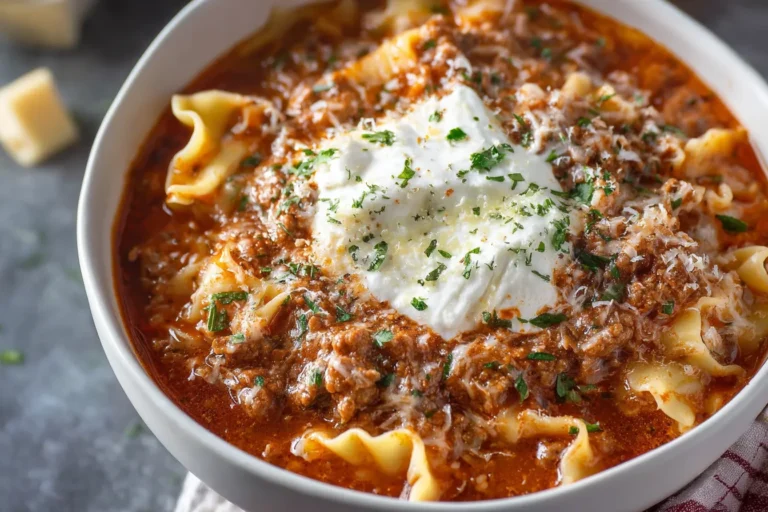 High Protein Lasagna Soup