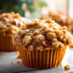 Moist Pumpkin Crumb Cake Muffins