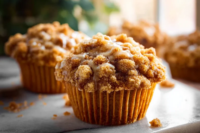 Moist Pumpkin Crumb Cake Muffins