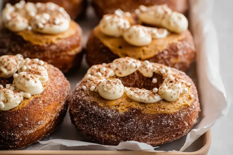 Pumpkin Spice Cheesecake Doughnuts