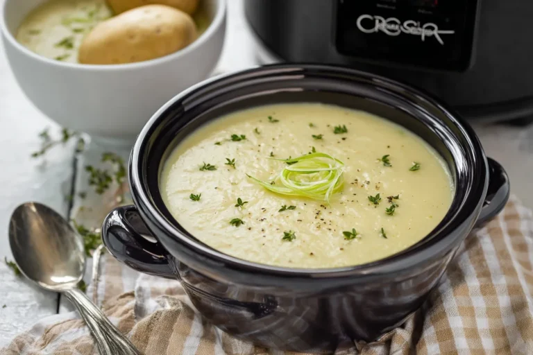 Slow Cooker Potato Leek Soup