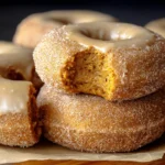 Soft & Fluffy Pumpkin Spice Donuts with Cinnamon Sugar Coating