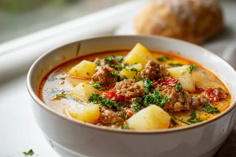 Spicy Sausage Potato Soup