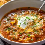 The BEST Lasagna Soup