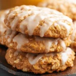 Bakery Style Iced Pumpkin Oatmeal Cookies (Better Than Starbucks!)