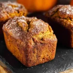 Cinnamon Sugar Pumpkin Bread Mini Loaves
