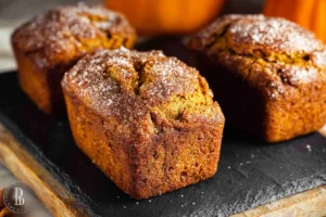 Cinnamon Sugar Pumpkin Bread Mini Loaves