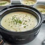 Cozy Homemade Potato Leek Soup (Made in the Crockpot!)