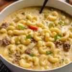 Creamy Cheeseburger Macaroni Soup