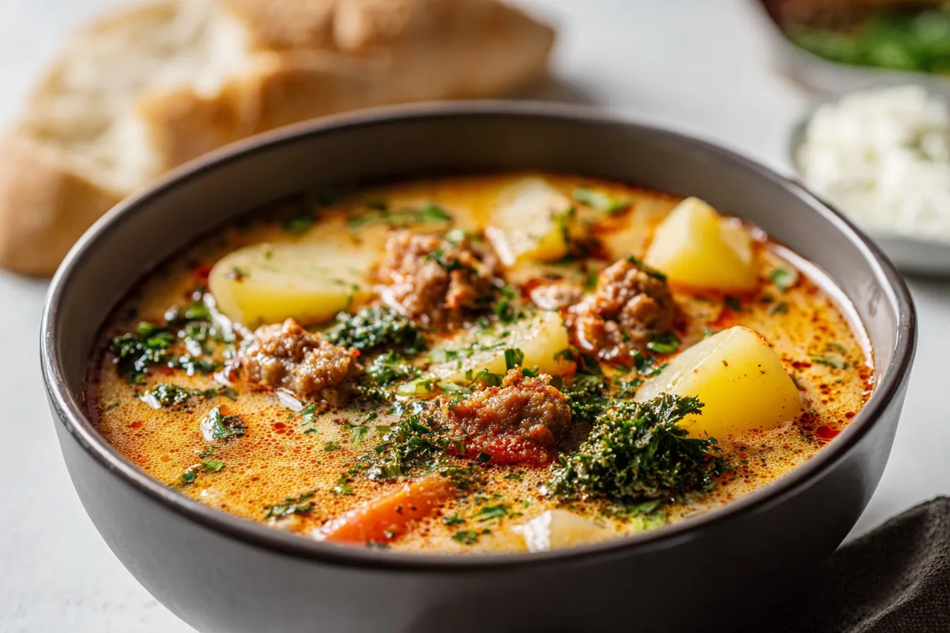 Creamy Spicy Sausage Potato Soup