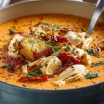 Creamy Sun Dried Tomato Chicken Soup