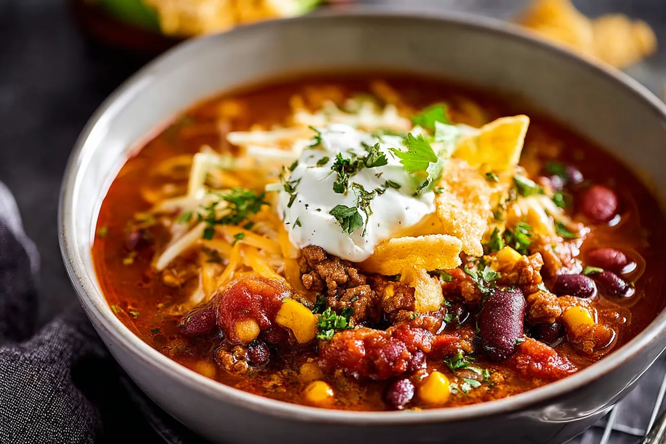 Crowd Pleasing Taco Soup Recipe