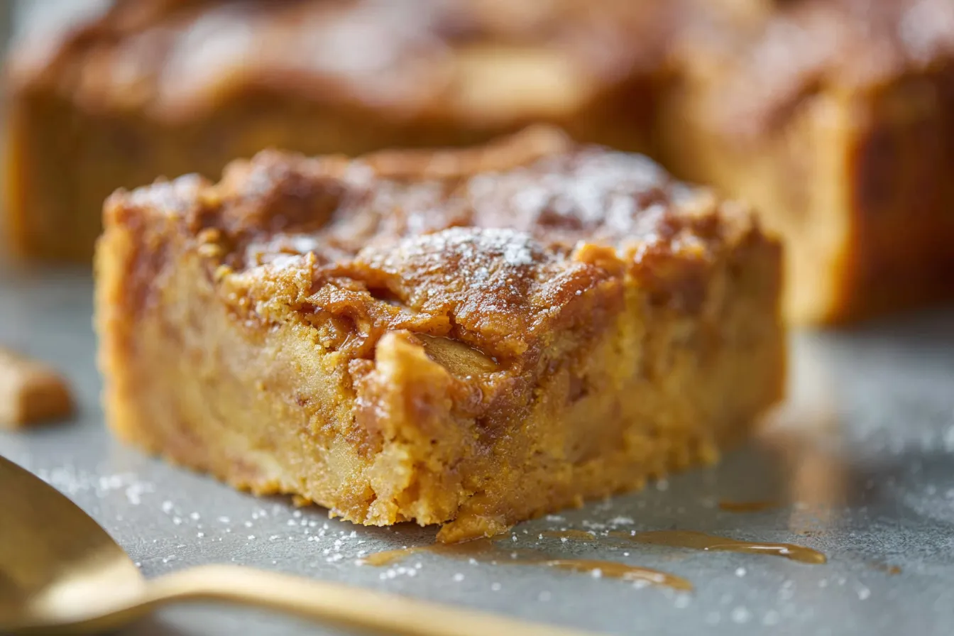 Easy Apple Pie Bars with Salted Caramel