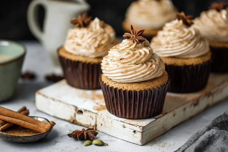Easy Brown Butter Chai Cupcakes