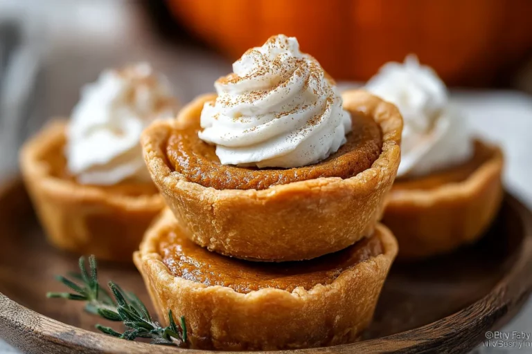 Easy Mini Pumpkin Pies