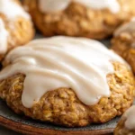 Easy Pumpkin Oatmeal Cookies with Creamy Icing