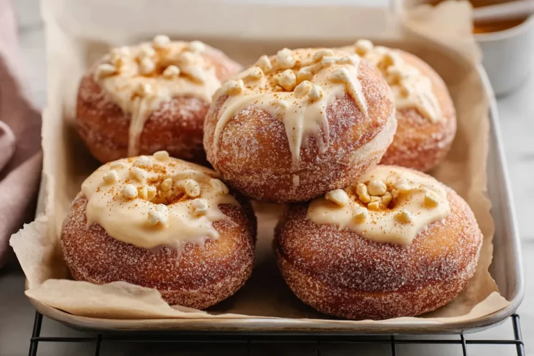 Easy Pumpkin Spice Cheesecake Doughnuts