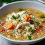Healthy Chicken Quinoa Soup