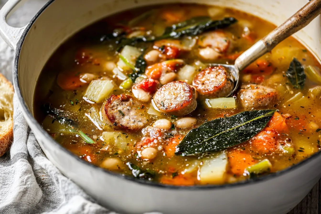 Hearty Italian Chicken Sausage Soup