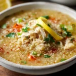 Lemon Chicken Quinoa Soup