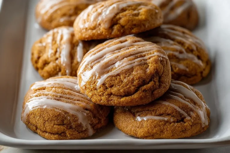 Maple Glazed Pumpkin Cookies