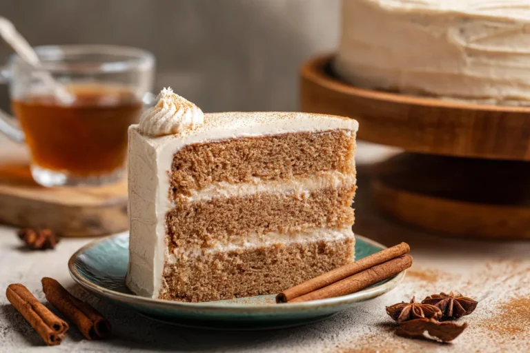 Moist Chai Cake with Creamy Frosting